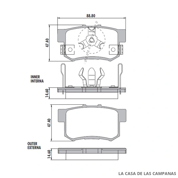 PD-645 PASTILLAS DE FRENO TRASERO