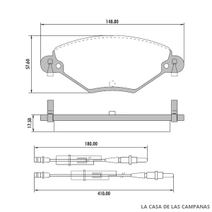 PD-649E PASTILLAS DE FRENO DELANTERO