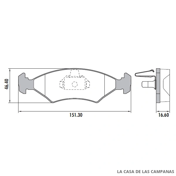 PD-65 PASTILLAS DE FRENO DELANTERO