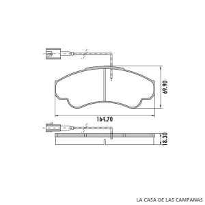 PD-652B PASTILLAS DE FRENO DELANTERO