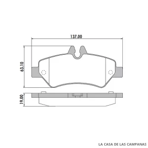 PD-663 PASTILLAS DE FRENO TRASERO