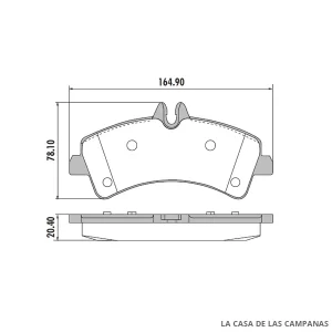 PD-664 PASTILLAS DE FRENO TRASERO