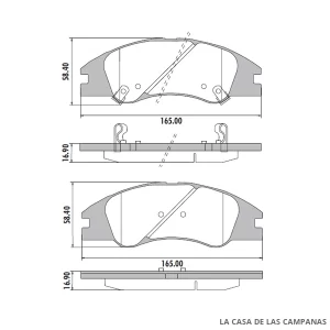 PD-665 PASTILLAS DE FRENO DELANTERO