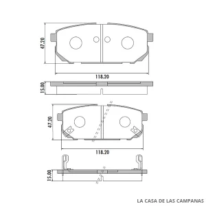 PD-668 PASTILLAS DE FRENO TRASERO