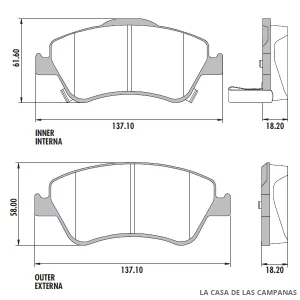 PD-669 PASTILLAS DE FRENO DELANTERO