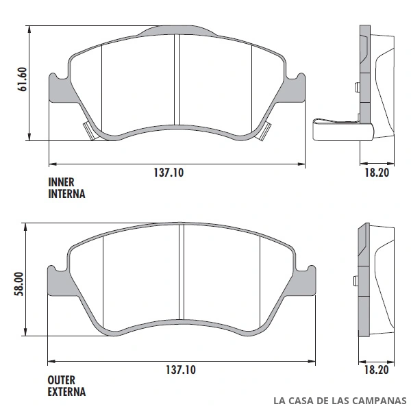 PD-669 PASTILLAS DE FRENO DELANTERO