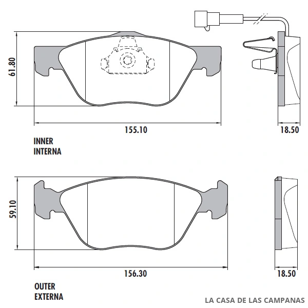 PD-66A PASTILLAS DE FRENO DELANTERO