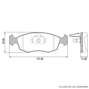 PD-68 PASTILLAS DE FRENO DELANTERO