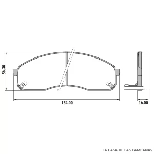 PD-69 PASTILLAS DE FRENO DELANTERO