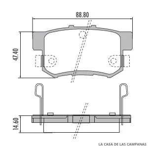 PD-690 PASTILLAS DE FRENO TRASERO