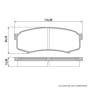 PD-695 PASTILLAS DE FRENO TRASERO
