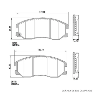 PD-711 PASTILLAS DE FRENO DELANTERO