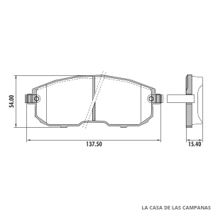 PD-728 PASTILLAS DE FRENO DELANTERO