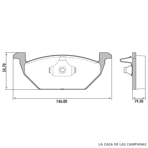 PD-73 PASTILLAS DE FRENO DELANTERO