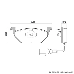 PD-73B PASTILLAS DE FRENO DELANTERO
