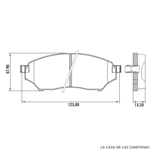 PD-74 PASTILLAS DE FRENO DELANTERO