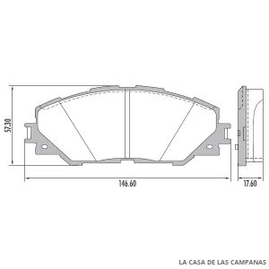 PD-744 PASTILLAS DE FRENO DELANTERO