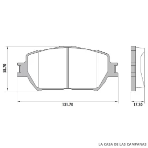 PD-745 PASTILLAS DE FRENO DELANTERO