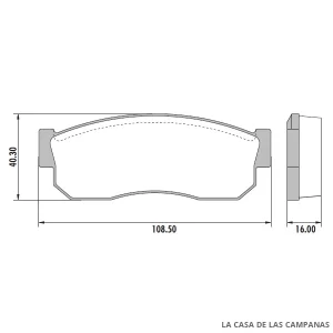 PD-75 PASTILLAS DE FRENO DELANTERO