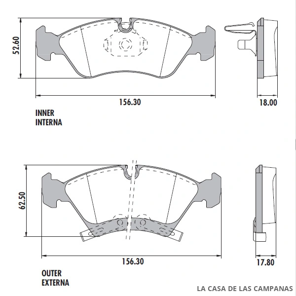 PD-77 PASTILLAS DE FRENO DELANTERO