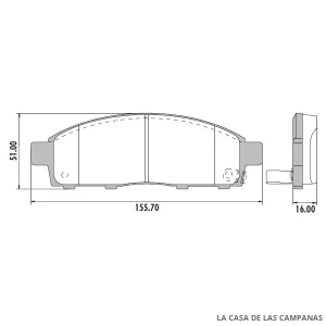 PD-771 PASTILLAS DE FRENO DELANTERO