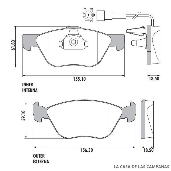 PD-78A PASTILLAS DE FRENO DELANTERO