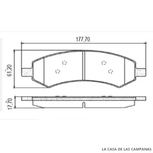PD-808 PASTILLAS DE FRENO DELANTERO