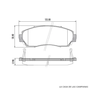 PD-809 PASTILLAS DE FRENO DELANTERO