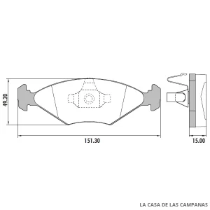 PD-81 PASTILLAS DE FRENO DELANTERO