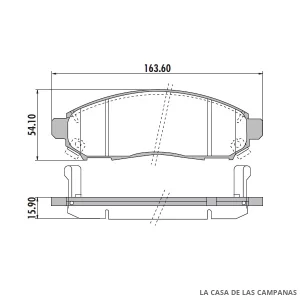PD-811 PASTILLAS DE FRENO DELANTERO