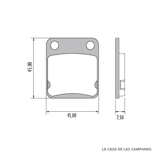 PD-850 Pastillas de Freno Moto Delantero