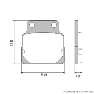 PD-851 Pastillas de Freno Moto Delantero|Trasero
