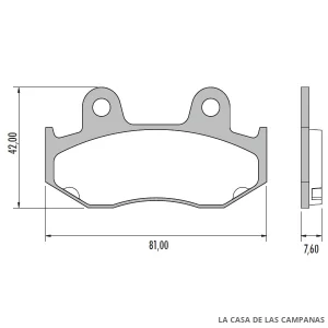 PD-852 Pastillas de Freno Moto Delantero