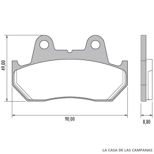 PD-854 Pastillas de Freno Moto Delantero
