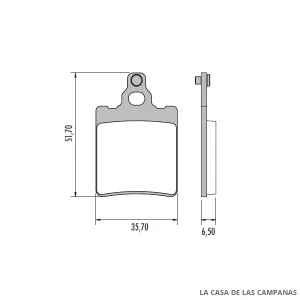 PD-857 Pastillas de Freno Moto Delantero