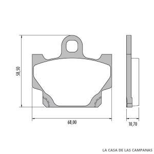 PD-858 Pastillas de Freno Moto Delantero