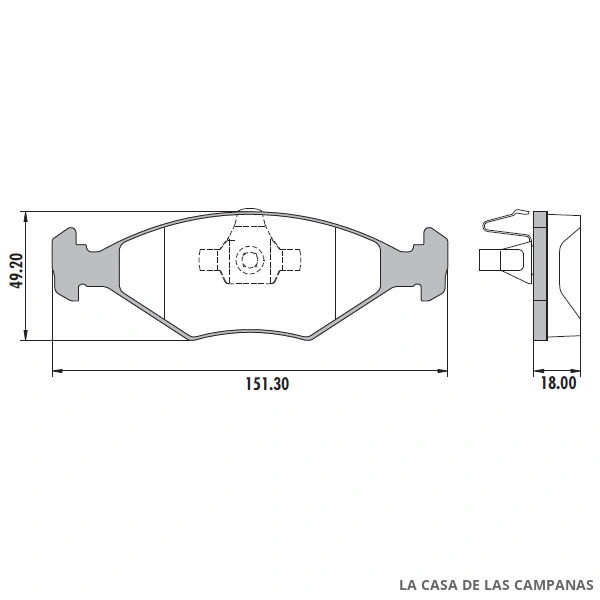PD-87 PASTILLAS DE FRENO DELANTERO