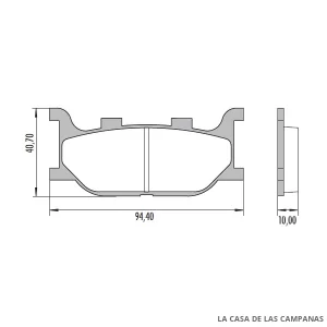 PD-875 Pastillas de Freno Moto Delantero