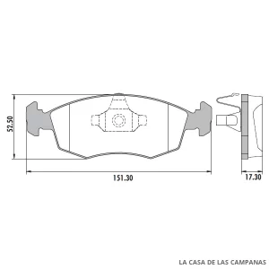 PD-88 PASTILLAS DE FRENO DELANTERO
