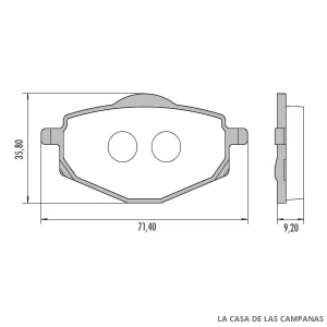 PD-880 Pastillas de Freno Moto Delantero|Trasero