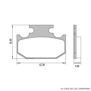 PD-881 Pastillas de Freno Moto Delantero