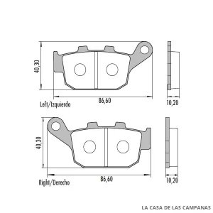 PD-884 Pastillas de Freno Moto Delantero|Trasero