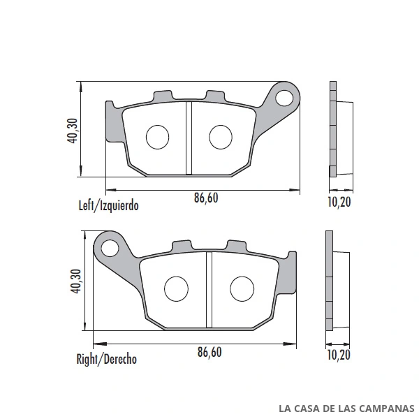PD-884 Pastillas de Freno Moto Delantero|Trasero