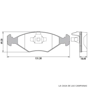 PD-89 PASTILLAS DE FRENO DELANTERO