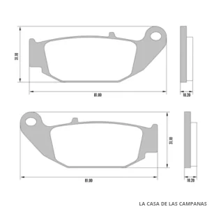 PD-894 Pastillas de Freno Moto Trasero