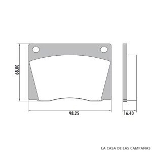 PD-9 PASTILLAS DE FRENO DELANTERO