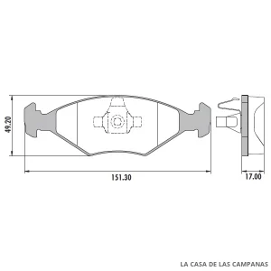 PD-90 PASTILLAS DE FRENO DELANTERO