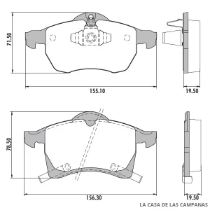 PD-93 PASTILLAS DE FRENO DELANTERO