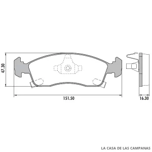 PD-94 PASTILLAS DE FRENO DELANTERO