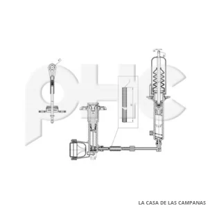 PHC-CLA21682 BOMBA DE EMBRAGUE Y BOMBÍN KIT